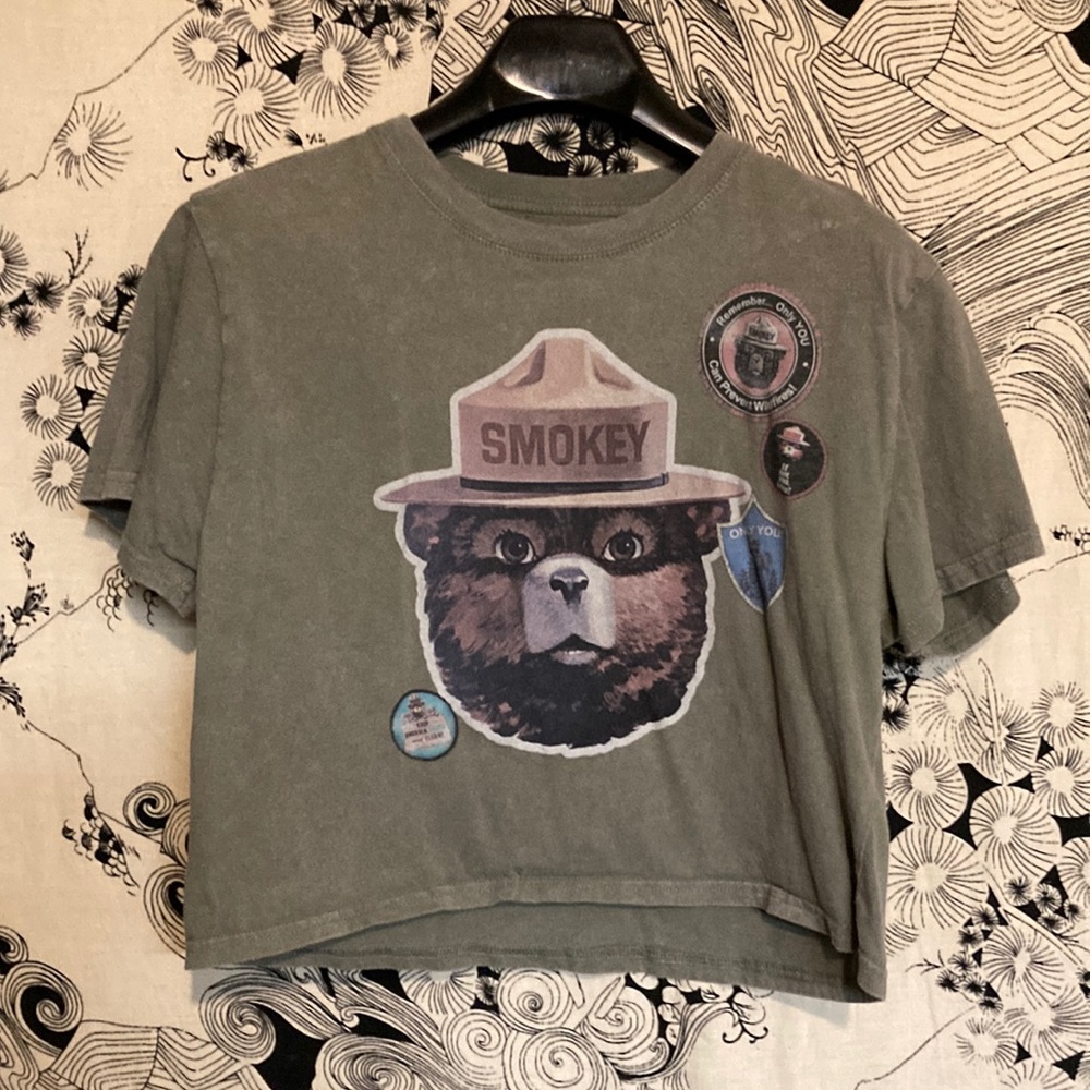 Smokey The Bear crop top